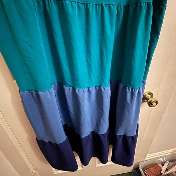 SHEIN curve trap and blue color block dress size 4x​ - Picture 3 of 4